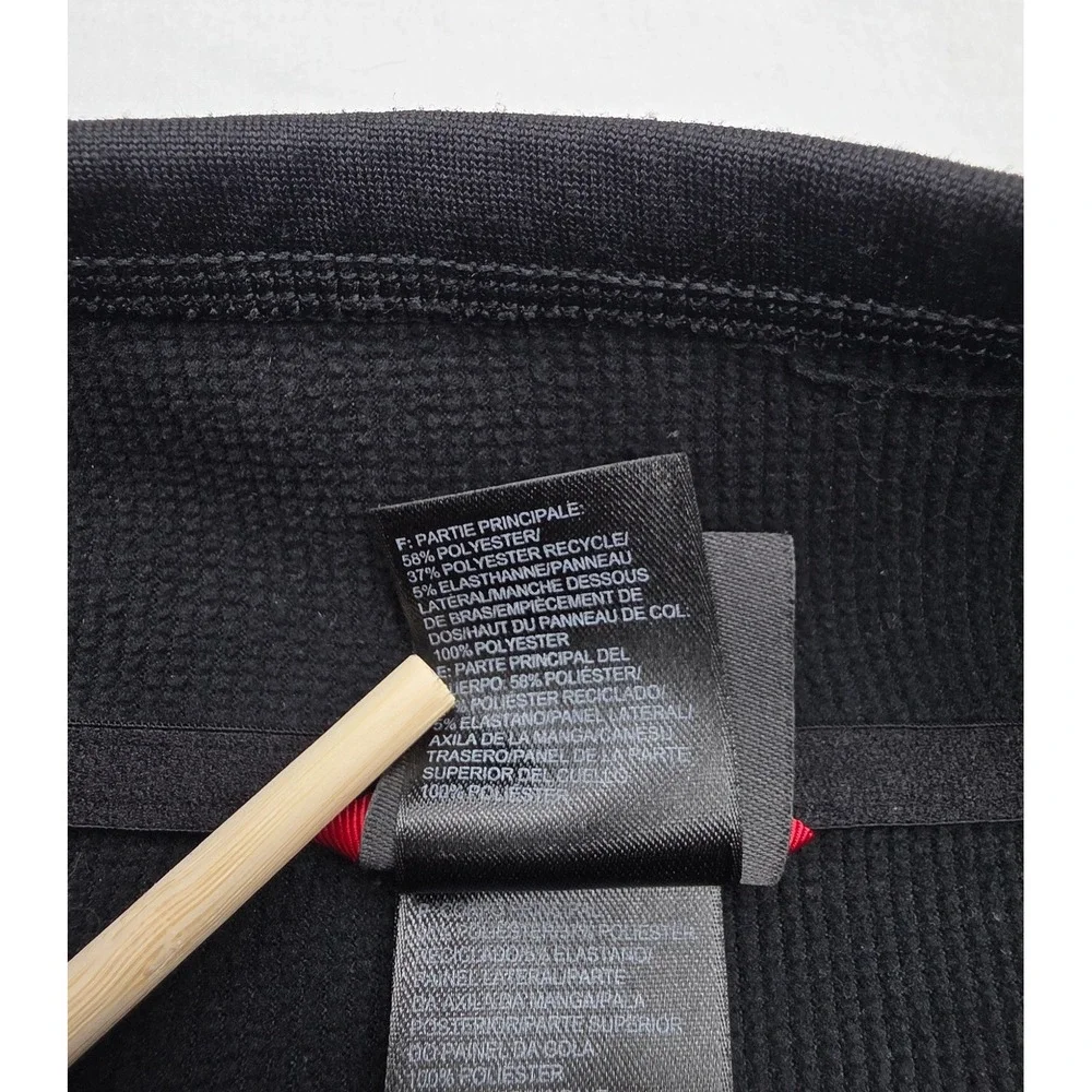 The North Face FlashDry Full Zip Jacket Mens XL Black Mock Neck Fleece Lined